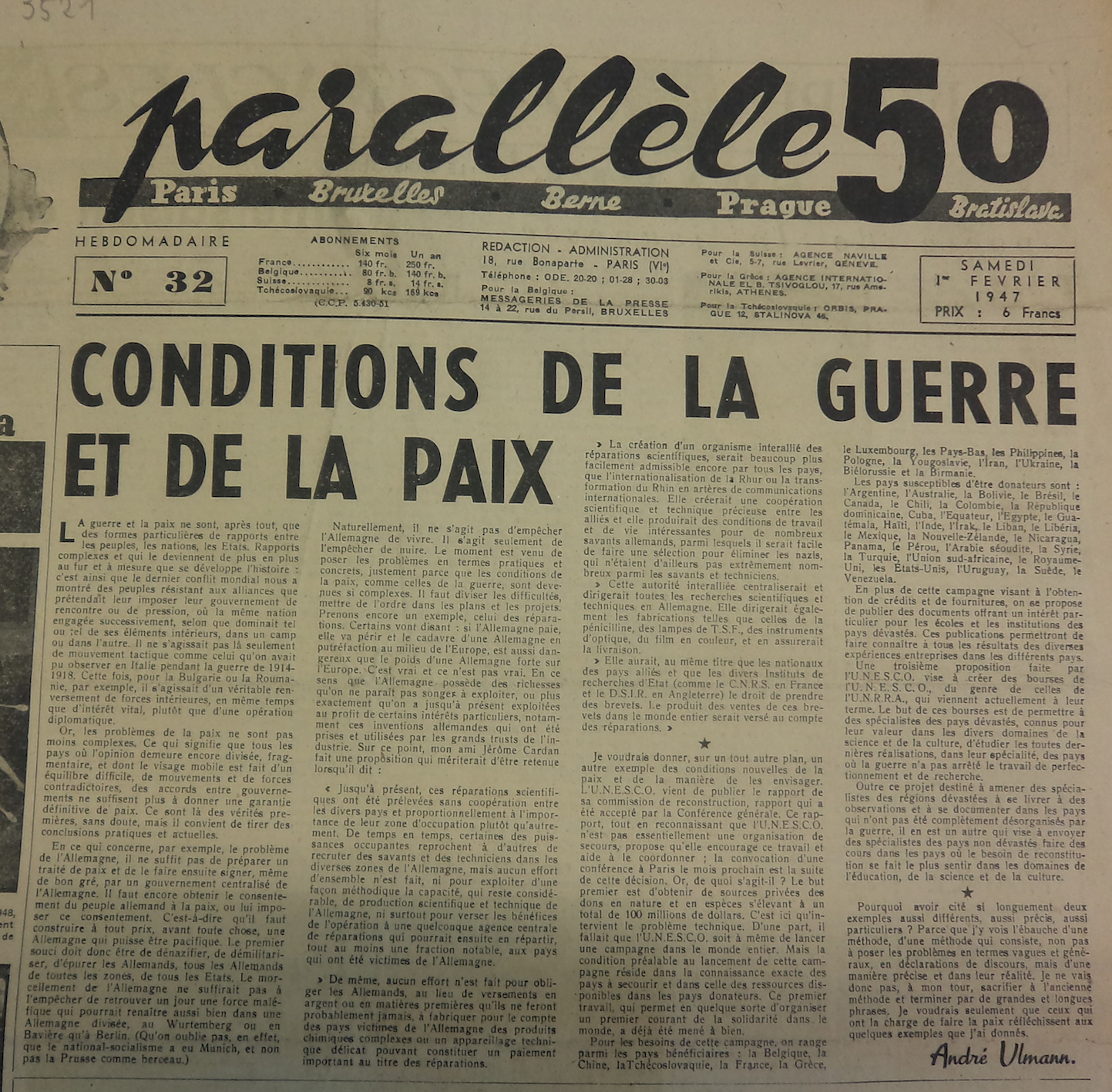 P50 N°32 1er février 1947